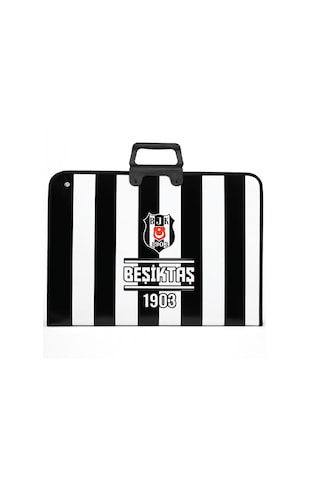 Beşiktaş Lisanslı Çubuklu Amblem Baskılı Proje Çantası - Askılı Fermuarlı Resim Çantası 35x50 cm Beşiktaş Lisanslı Çubuklu Amblem Baskılı Proje Çantası - Askılı Fermuarlı Resim Çantası 35x50 cm