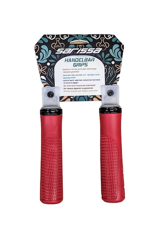 Sarissa Pvc Elcik Ergonomik Destekli Yapı Kolay Kavrama Kaymaz Bisiklet Elciği Kırmızı