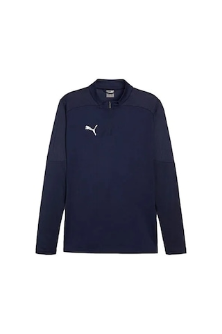 Puma Teamfinal Training 1/4 Zip Erkek Futbol Antrenman Uzun Kollu Üst 65855106 Lacivert Lacivert