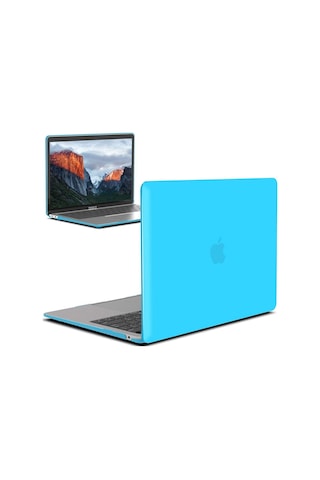 Codegen 13" Macbook Uyumlu Air A1932 A2179 Mavi Kılıf Koruyucu Kapak Cmat-133lb
