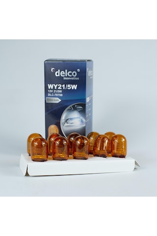 Delco U.s.a Wy21/5w Çift Duy T20 Amber 12 Volt 10 Adet