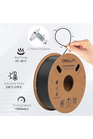 Creality Hyper Abs Siyah Filament 1.75mm 1000gr