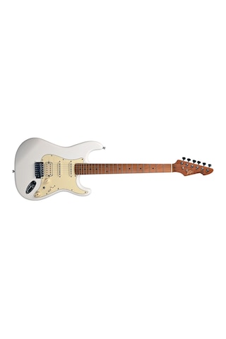Peavey Raptor Lightning Bolt St Hss Stratocaster Elektro Gitar Olympic White