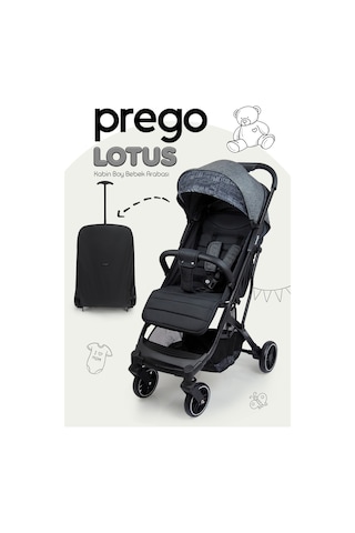 Prego Lotus Tek Elle Katlanabilir Kabin Boy Bebek Arabası