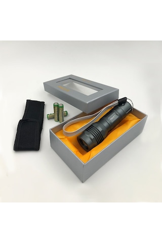 Police Pc-17 Zoomlu Cree Led Pilli El Feneri Gri