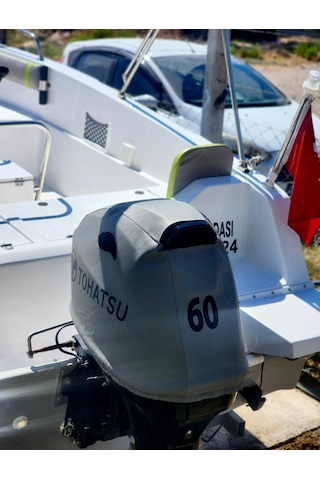 Tekne Motor Kılıfı Dıştan Takma Marin Deri Tohatsu 60 Hp