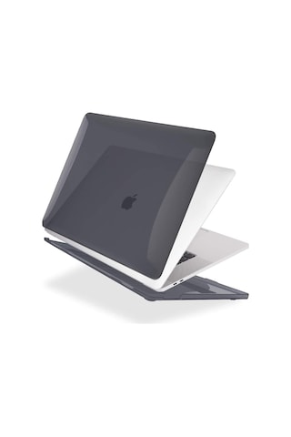 13" Apple Uyumlu MacBook Pro A2338 M1 Kristal Siyah Kılıf Koruyucu + Ekr