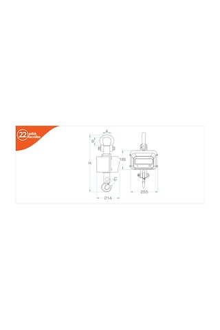 Tem Csh-sh Vinç Baskülü 5 Ton X 2 Kg