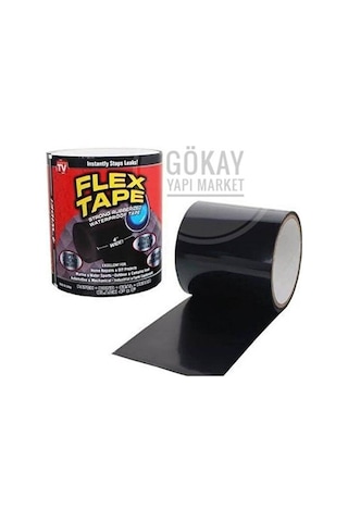 Flex Tape Su Sızdırmaz Bant Yama Bandı Suya Yalıtım Kauçuk Astarlı Delik Akıntı Sızıntı Tamir Seti