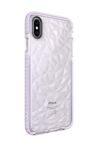Apple Uyumlu iPhone Xs 5.8 Kılıf Zore Buzz Kapak Mor