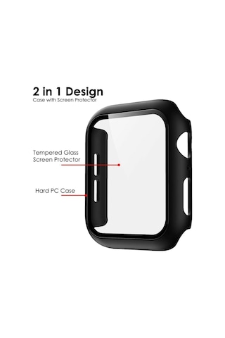For Apple Watch Uyumlu 2 3 4 5 6 Se 44 Mm N İ K E Kılıf Kasa Ve Ekran Koruyucu 360 Tam Koruma