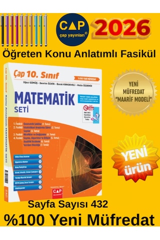 10.sınıf %100 Yeni Maarif Müfredat Matematik-fizik-kimya-biyoloji Konu Anlatımlı Fasikül Seti+deneme