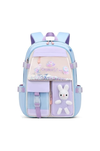 Aromee Çok Bölmeli Büyük Kapasiteli Sırt Çantası Suya Dayanıklı - Mavi