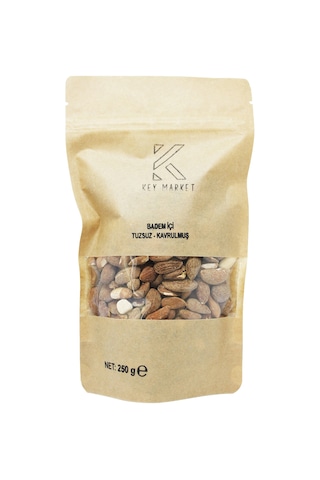 Key Market Doğal Kavrulmuş Badem İçi 250 G