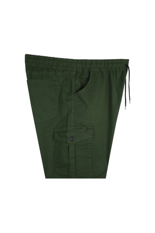 Kargo Cepli 100 Kilo-180 Kilo Arası Için Uygun Erkek Büyük Beden Gabardin Pantolon Yeşil