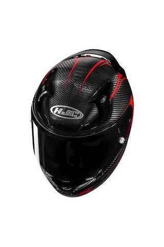 Hjc Rpha12 Carbon Keres Mc1 Kapalı Kask Kırmızı - Siyah
