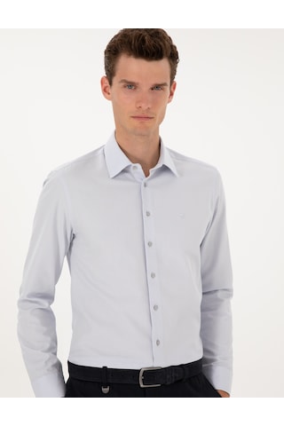 Pierre Cardin Erkek Gri Gömlek Desenli 50312330-vr024 Gri