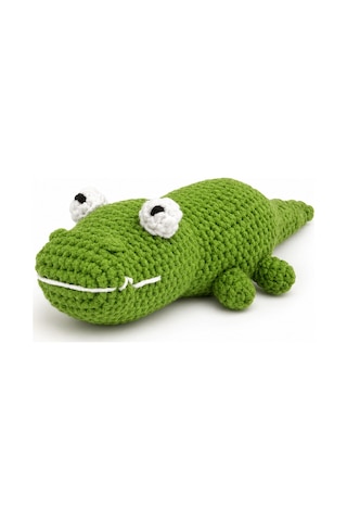 Bakgelal Mini Amigurumi Timsah Yapım Kiti, Anahtarlık Dıy Hobi Seti, Video Anlatımlı