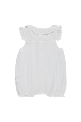 Civil Baby Kol Ve Yaka Fırfırlı 6-18 Ay Tulum - Beyaz