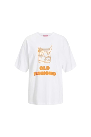 Jxebba Loose Ss Tee Jrs Beyaz Turuncu