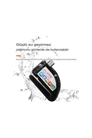 Magicool Alarmlı Disk Kilidi Motorsiklet Scooter Bisiklet Sesli Alarm 110 Desibel Yüksek Ses Diğer