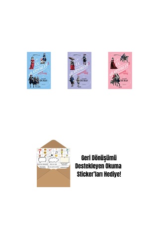 Üç Silahşörler 4 - Louise De La Valliere Ciltli + Üç Silahşörler 5 - Demir Maskeli Adam Ciltli + Üç Silahşörler 3 - Bragelonne Vikontu Ciltli + Okuma Sticker'ları
