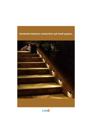 Hareket Sensörlü Güneş Enerjili 20 Led Lamba Dış Mekan Aydınlatma Çok Renkli