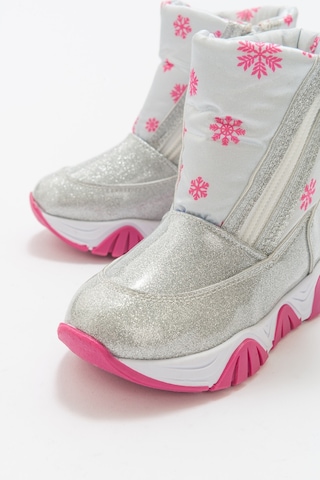 Mnpc Kız Çocuk Gümüş Simli Rugan Deri Suya Dayanıklı Günlük Bot 25k4b11037637 Gümüş Simli