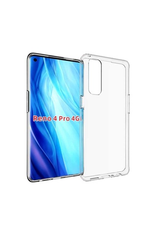 Rba Aksesuar Reno 4 Pro 4g Kılıf Rba Süper Silikon Kapak - Renksiz Çok Renkli