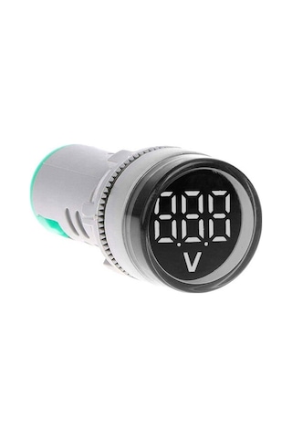 Momentum 22m Voltmetre Sinyal Lambası 12-500VAC Beyaz MB3-EV516