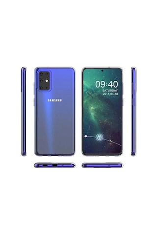 Galaxy A91 (S10 Lite) Kılıf Şeffaf Ince Ve Esnek Süper Silikon Renksiz