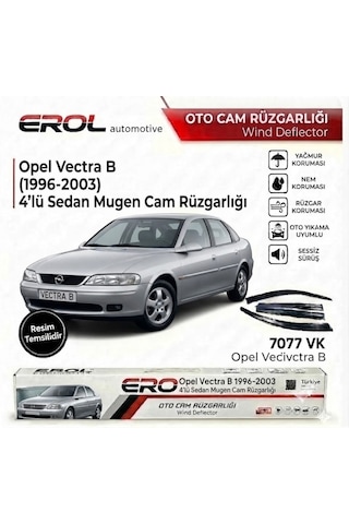 Opel Vectra B 1996-2003 4'lü Sedan Mugen Cam Rüzgarlığı Siyah