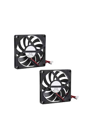 Yunboo 2 Adet 3d Yazıcı Soğutma Fanı 8010 12v Yağlı Eksenli - Yüksek Hızlı 6000r/min , Yüksek Hava Akımı 21.46cfm , Düşük Gürültü, Dayanıklı Abs Malzeme