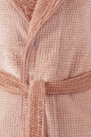 Sadem Organik Plaid Şal Yaka Bornoz Şeftali