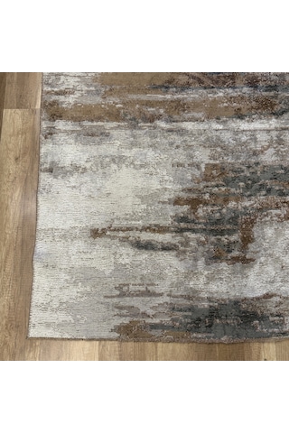 Hoom Rugs Arkaik Plz 09 Kahve Etnik Renkli Vintage Makine Halısı Çok Renkli