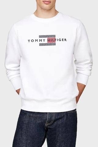 Tommy Hilfiger Erkek Sweat Mw0mw35541 Ybr Beyaz BEYAZ Beyaz