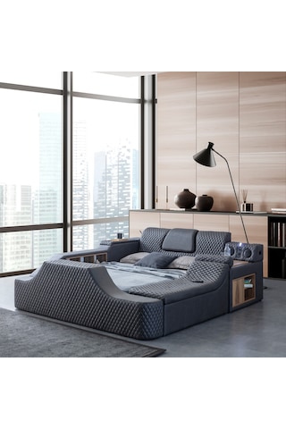 Eymense Escape Tv Modullü Akıllı Lüx Karyola Antrasit