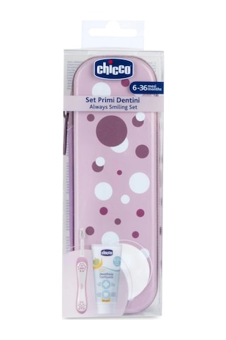 Chicco Diş Fırçası Seti 6+ Ay Lila