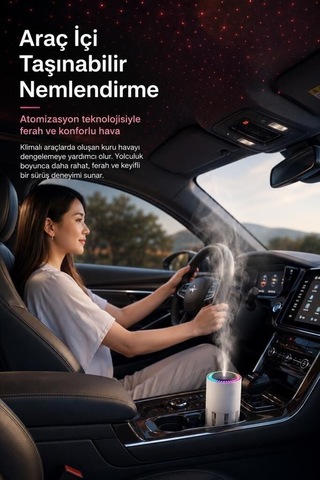 Su Buharı Dekoratif Alet Araç Tipi Cihaz Hava Nemlendiricisi Buhar Makinesi Cl28s Beyaz