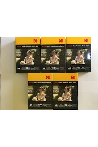 Kodak 260 Gram 10X15Cm Parlak 5'li Paket 500 Adet Fotoğraf Kağıdı