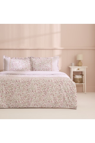 Kaşmir Home Aldira %100 Pamuk Tek Kişilik Nevresim Takımı Pembe
