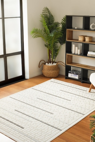 Kaşmir Halı 7/24 Sierra Leon Siyah 100X200 CM Salon Mutfak Halısı Yolluk Kilim