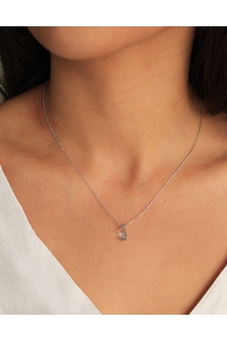 925 Ayar Gümüş Rodyum - Altın Kaplama 6 Ct Yarı Değerli Mavi Topaz Damla Taşlı Set -Raccolta Di Gocce