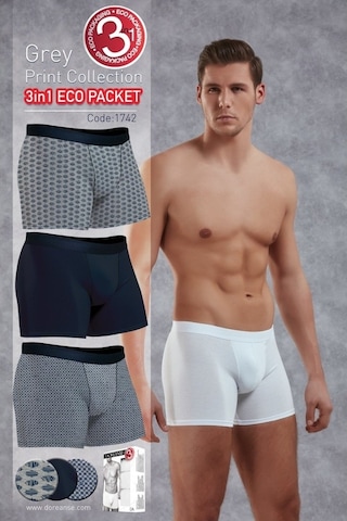 Doreanse Ekopack 3Lü Erkek Boxer 1742
