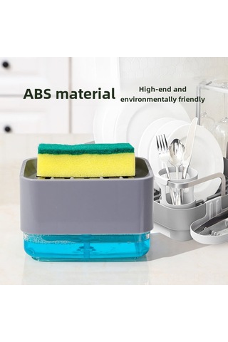 Reedark Mutfak Otomatik Sabun Dağıtıcı İle Entegre Sulama Fırçası - Yıkama Ve Temizleme İçin Verimli Araç Mavi Mavi