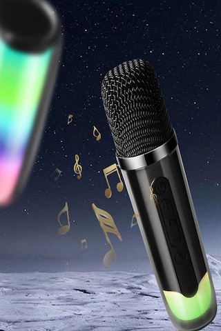 Pluse 7 Mikrofonlu Rgb Kablosuz Hoparlör - Beyaz