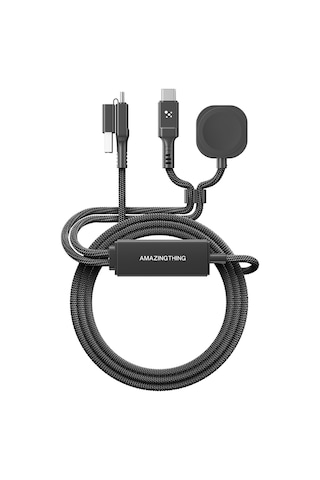 Thunder Pro 7x 100w Watch Serisi Akıllı Saat Wireless 4in1 Type-c Pd - Usb Şarj Kablosu 1.5m Siyah