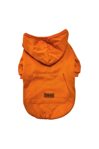 Açık Turuncu Kanguru Cepli Kedi-köpek Hoodie- Sweatshirt Kedi Köpek Kıyafeti