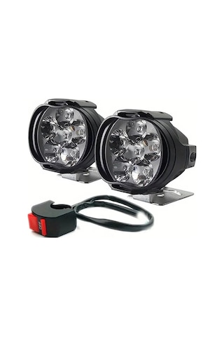 Motosiklet 6 Ledli Drl Sis Farı Seti