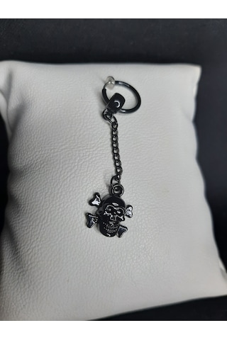 Mryart Kuru Kafa Unisex Çelik Küpe Siyah